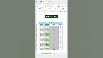 How to create a deadline tracker in Excel! #scribe #excel #spreadsheet