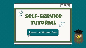 How to Register for a Waitlisted Class in Self-Service