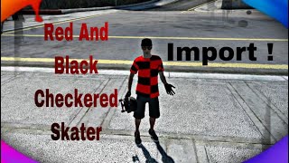 *Import* Red And Black Checkered Skater (Skate 3 2020)