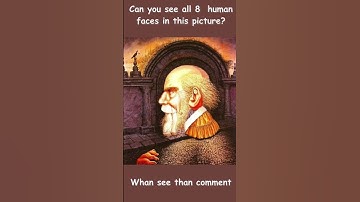 Can you find the hidden faces in this picture? #eyetest  #shorts #puzzle #braintest #viralshorts