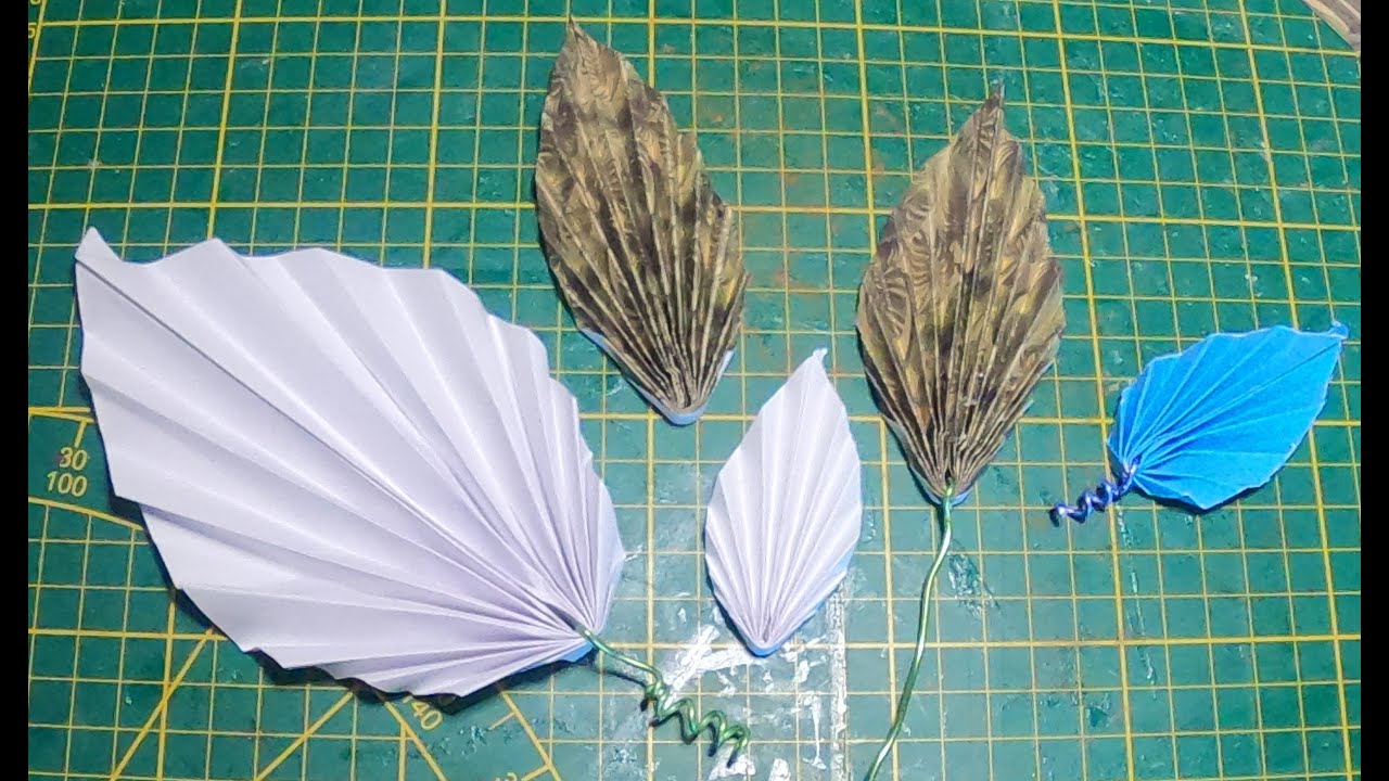 tuto feuille en papier - YouTube