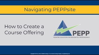 PEPP - How to Create a Course Offering