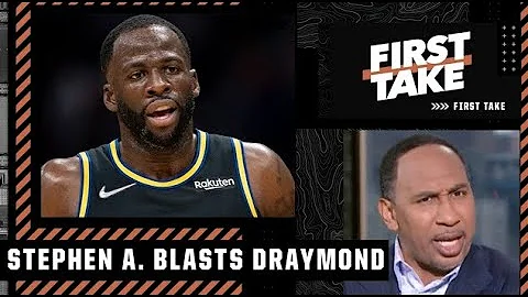 Stephen A. RIPS Draymond Green: YOU KNOW YOU CAN DO BETTER! 🗣 | First Take