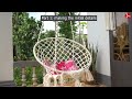 Macrame Duo-ring swing chair | Step by step tutorial for macrame hanging chair