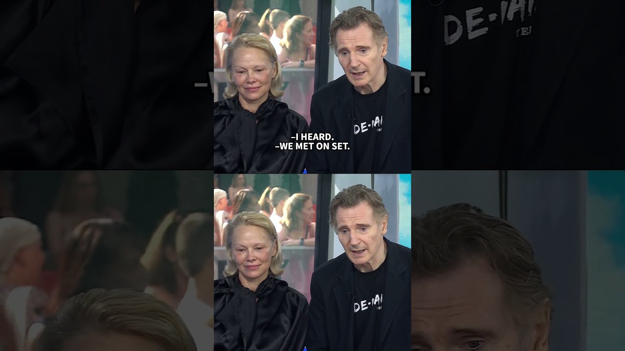 Liam Neeson And Pamela Anderson Address Their Relationship Rumors Chemistry On Set
