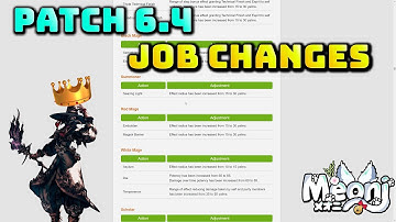 FFXIV: 6.4 Battle Job Changes & Known/Fixed Issues