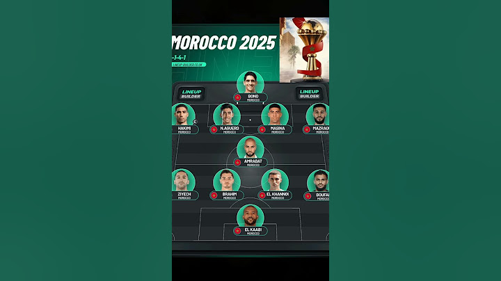 إليكم تشكيلة المغرب للفوز بكأس أمم إفريقيا 2025 #المغرب #الجزائر #إيران #football #morocco #بونو
