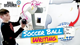 Soccer Ball Writing with New Robotic Technology | ABB CRB 15000 | Creative Robotics AI Projects screenshot 1