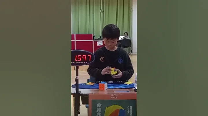 Yiheng Wang 3.86 or solve !!! #shorts#viral#speedcubing#popular#competition