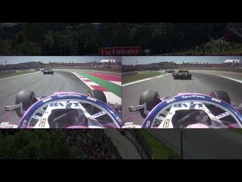 f1-teammate-comparison:-stroll-and-perez-onboards-(spain-2019)