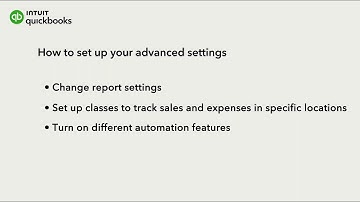 How to set up your advanced settings in QuickBooks Online Advanced