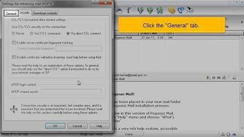 Configuring a POP email account with SSL in Pegasus Mail | FastDot Cloud Hosting