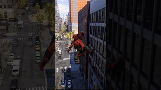 Spider-Man Swinging through New York City in End Suit