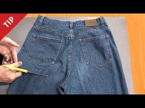 How to Recycle Jeans into a Garden Apron - CHOW Tip