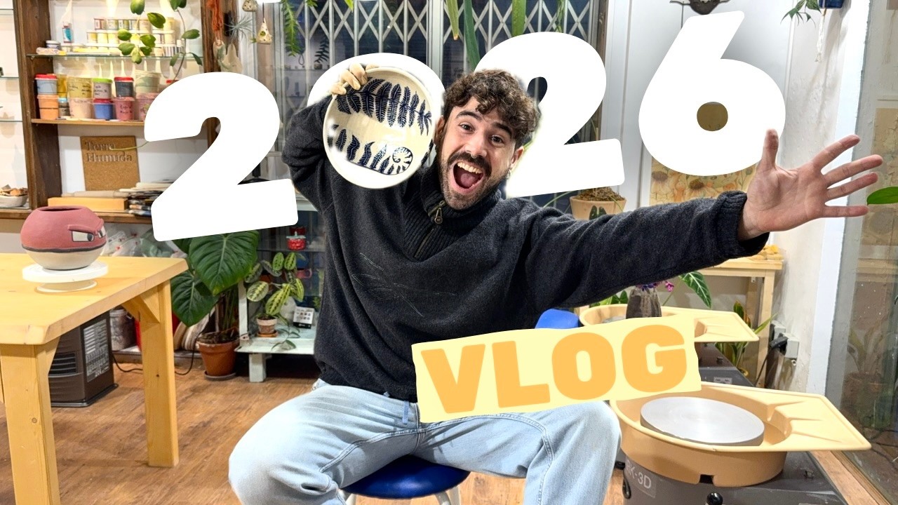A Week in My Pottery Studio: Carving & Easy Days into 2026
