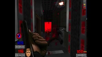 Doom with 1 Monster Megawad and Alandoguns.Map 04