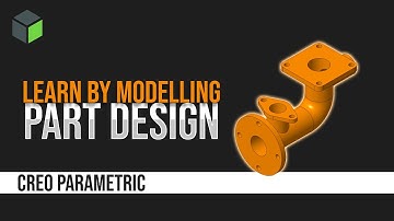 Basic Part Modelling for Beginners | Step-by-Step CAD Tutorial #CREO_PARAMETRIC #PART_MODELING