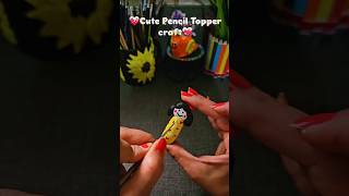 DIY Doll from Waste Pen Cap🖊Easy Pencil Topper for Kids😍Best out of waste idea#viral#trending#shorts