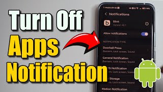 How to Turn Off POP UP & Sound Notifications for Apps on Android Phone (Best Method)
