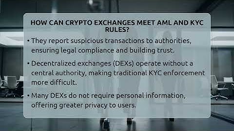 How Can Crypto Exchanges Meet AML And KYC Rules? - All About Crypto Exchanges