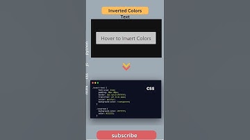 Mind-Blowing Inverted Text Effect in Just 15 Seconds! 💡💻
