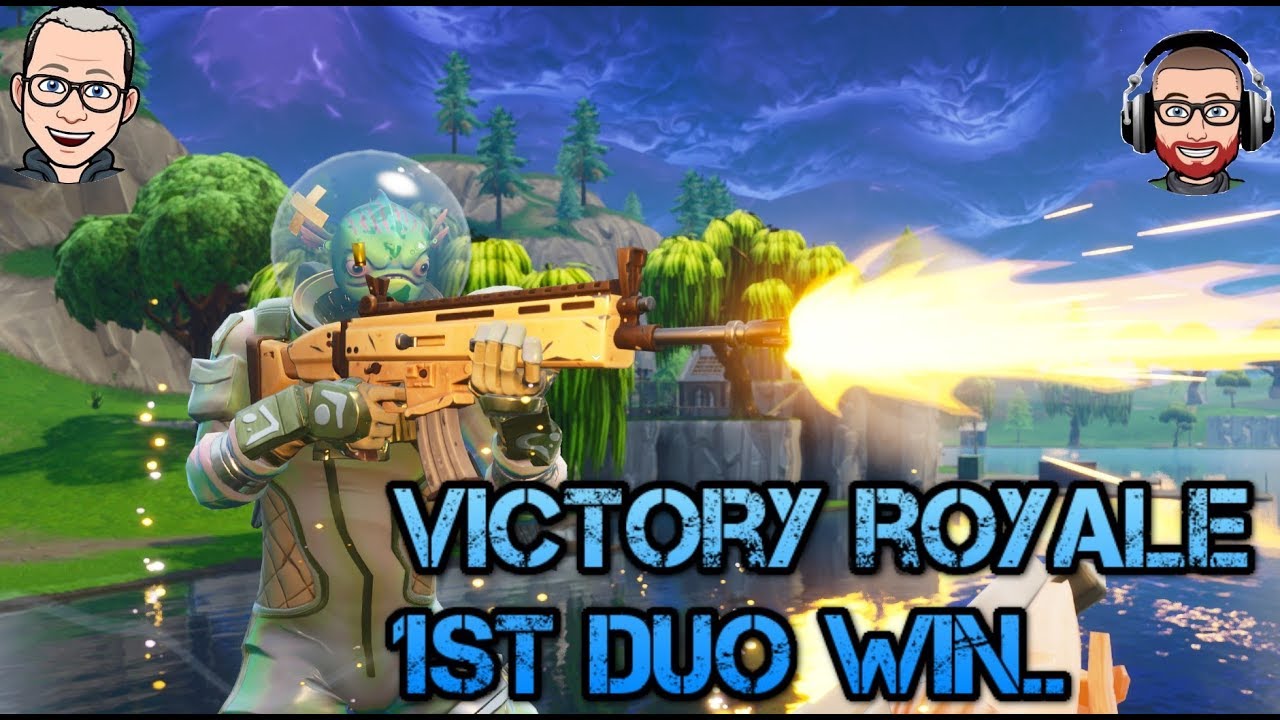 MY 1ST FORTNITE DUO WIN ...OMG.. ( averagegamer and averagestevo for the win  ) Battle royale