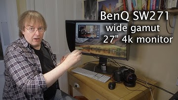 BenQ Sw271 monitor review. 27 inch wide gamut hardware calibrated 4k display with multiple inputs