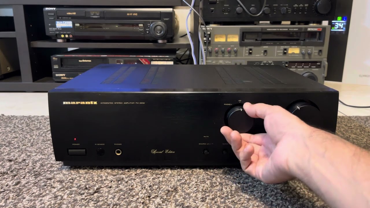MARANTZ PM-66SE integrated stereo amp - YouTube