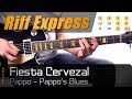 Fiesta Cervezal (Pappo&#39;s Blues) | Riff Express / Tutorial de Guitarra - Como tocar + TABS