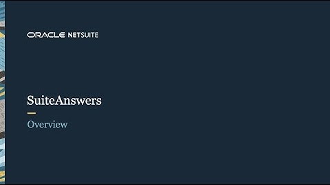 NetSuite SuiteAnswers