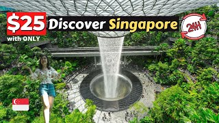EXPLORE SINGAPORE in 24 HOURS with ONLY $25 | Places to Visit & Things To Do by Nick and Helmi 15,251 views 1 year ago 12 minutes, 10 seconds
