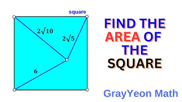 Find the area of the square #geometryskills #mathpuzzles #thinkoutsidethebox