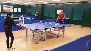 Laguna Woods Village TTC, both-hands ping pong 3