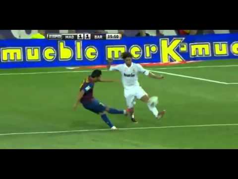 Real Madrid vs Barca- Goal David Villa Barcelona- Super Cup 2011