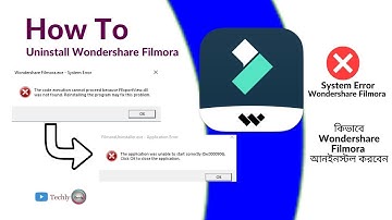 How to uninstall wondershare filmora || Filmora Application Error || correctly (0xc0000906)