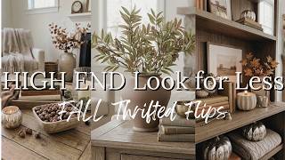 3 EASY Thrifted Decor DIYs for Fall | HIGH END Look for Less