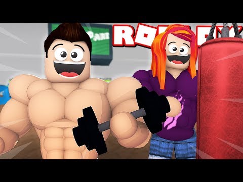 How To Be The Strongest Roblox Player Weight Lifting Simulator With My Little Sister Youtube - weight model roblox