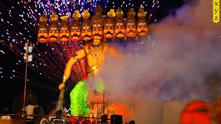 biggest ravan dahan in india | at rangaleela maidanam warangal #xyz