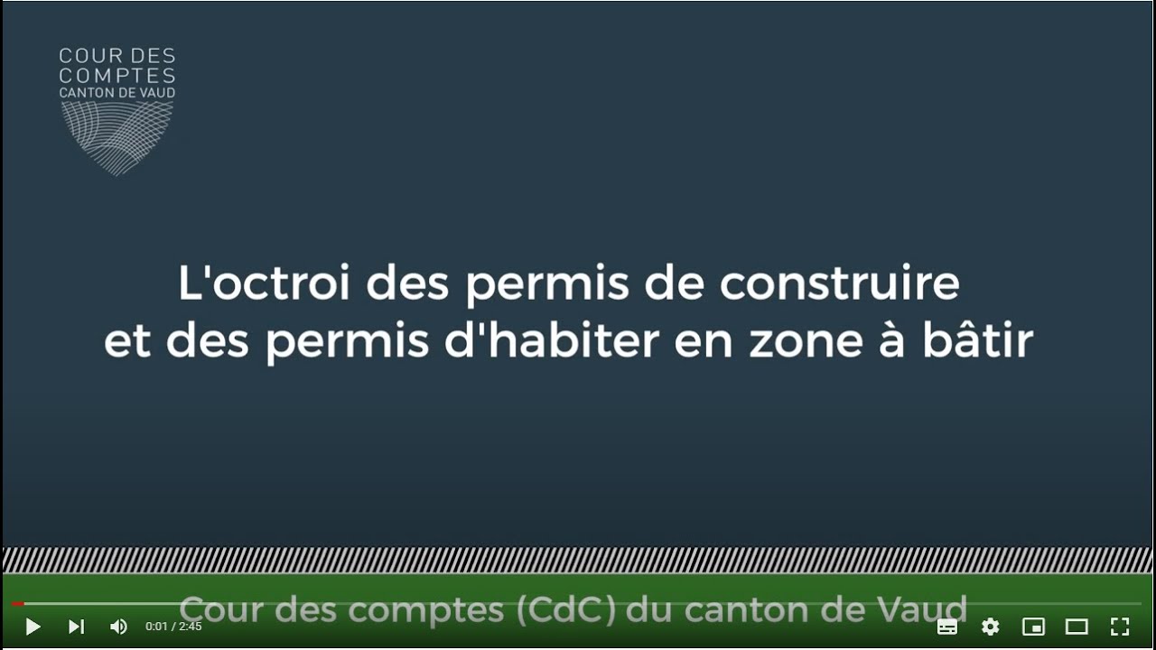 L’octroi des permis de construire et des permis d’habiter en zone à bâtir