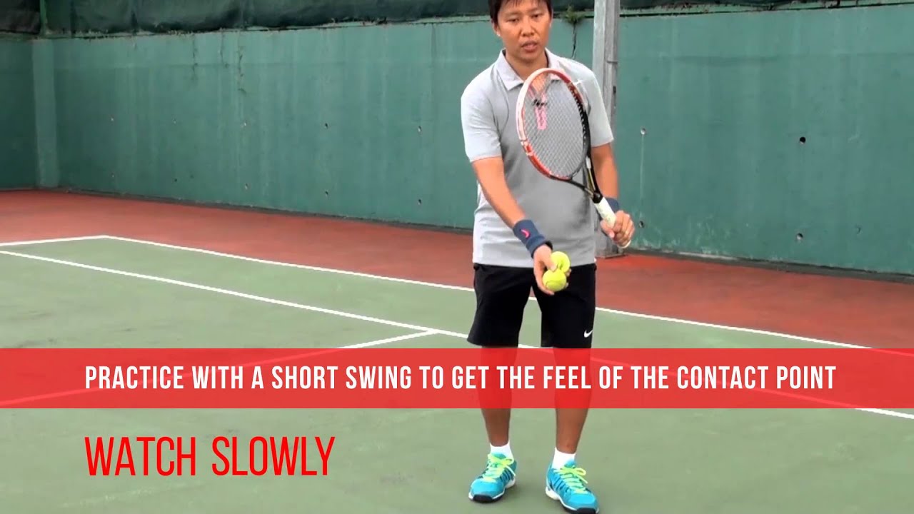 Tennis One Handed Backhand Topspin Technique Lesson YouTube