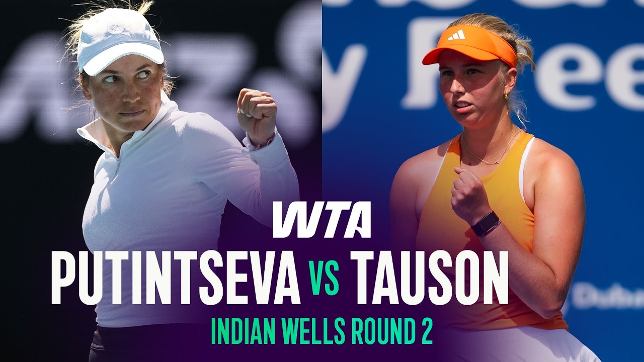 Yulia Putintseva vs. Clara Tauson | 2026 Indian Wells Round 2 | WTA Match Highlights