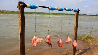 Fishing Video || I saw such a fishing trap in the village river for the first time in my life