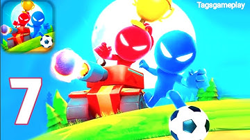 Stickman Party - Gameplay Part 7 Tournament Mode 1 2 3 4 Players Free Random MiniGames Update