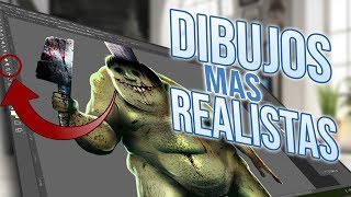 Como dar REALISMO a tus dibujos con ESTA HERRAMIENTA de PHOTOSHOP