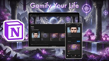 Quick overview of the Gamify Your Life Notion Template