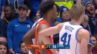 Syracuse vs Duke NCAA Basketball 2019 14 01 2019