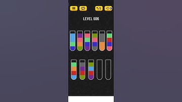 water sort puzzle - level 606