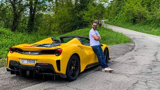 This is the ferrari 488 pista spider - effectively coupe with
functionality to retract roof...but it's so much more than that!
ability ...