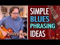 Simple ways to improve your blues phrasing when improvising on guitar - Blues guitar lesson EP420