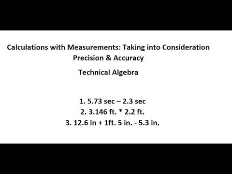 Calculations with Measurements